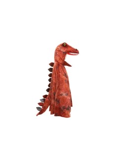 Capa de T-Rex Grandasaurus roja y negra con garras 2