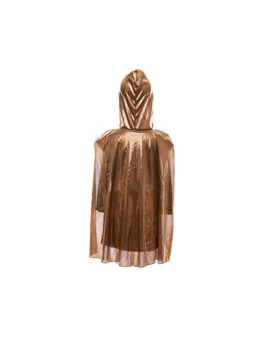 Túnica de caballero de cobre brillante con capa