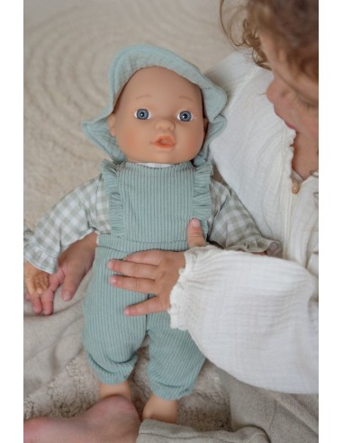 Ropita de muñecas Verde Vichy Little Dutch