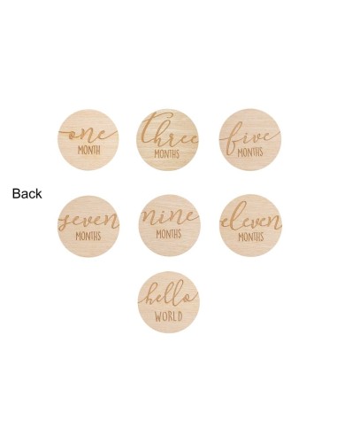 Tarjetas Milestone Madera Little Dutch