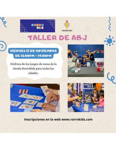 Taller de juegos de mesa con Children Bees 15 de Noviembre