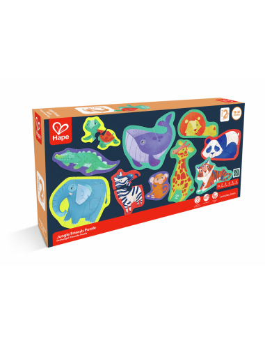 Rompecabezas de amigos de la jungla Hape