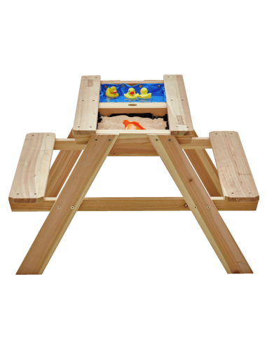 Mesa de Pícnic y Arenero de Madera