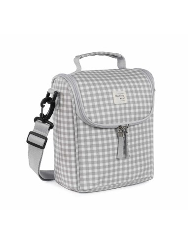 Bolsa comidas térmica I Love Vichy gris