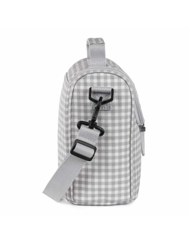 Bolsa comidas térmica I Love Vichy gris