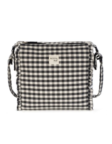 Bolso cambiador Remy en cuadro vichy XL negro