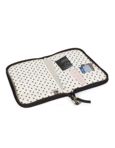 Libro de nacimiento Remy en cuadro vichy XL negro