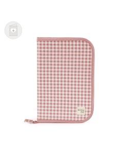 Libro de nacimiento I love Vichy rosa