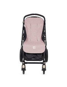 Colchoneta para silla de paseo I love vichy rosa 2