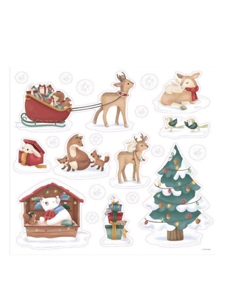 Pegatinas de Ventana Navidad Little Ducth