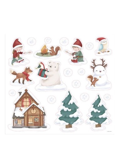 Pegatinas de Ventana Navidad Little Ducth