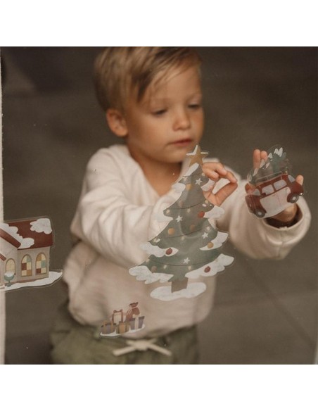 Pegatinas de Navidad Arbol Little Dutch