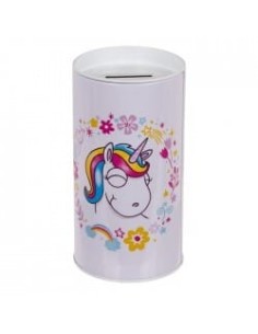 Hucha metálica unicornio 2