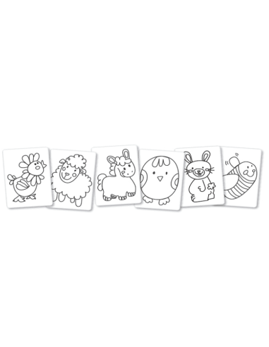 6 lápices de colores para bebés - Alpino