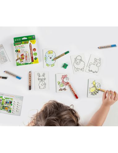 6 lápices de colores para bebés - Alpino