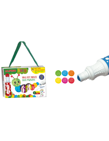 Pack 6 rotuladores por puntos dot marker baby - Alpino