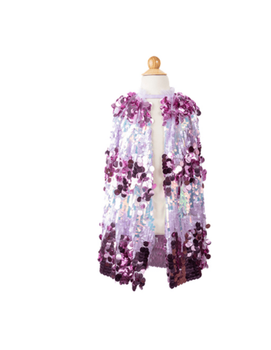 Capa de lentejuelas moradas de la Quinta Avenida