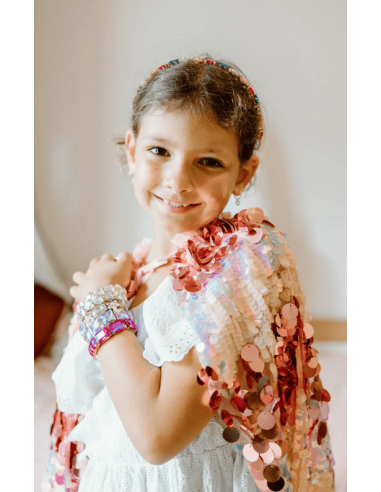 Capa de lentejuelas Rosada de la Quinta Avenida