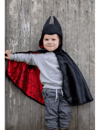 Capa reversible de murciélago araña para bebé