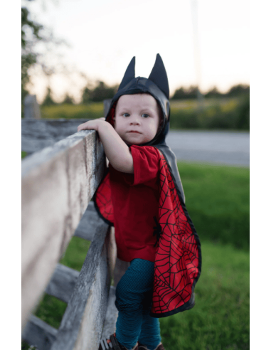 Capa reversible de murciélago araña para bebé