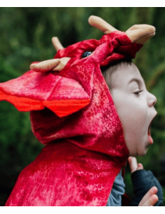 Capa con capucha de triceratops 2