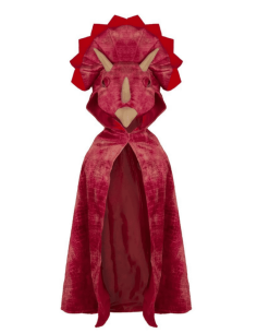 Capa con capucha de triceratops