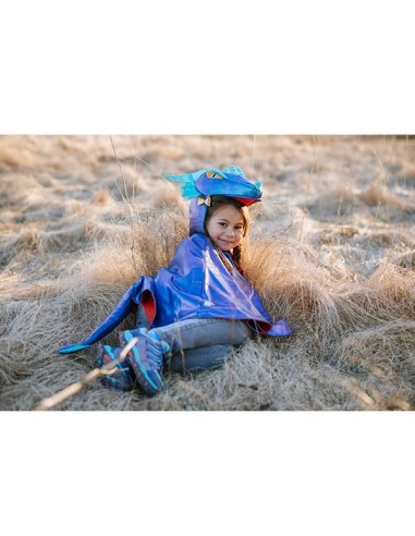 Dragón metálico azul