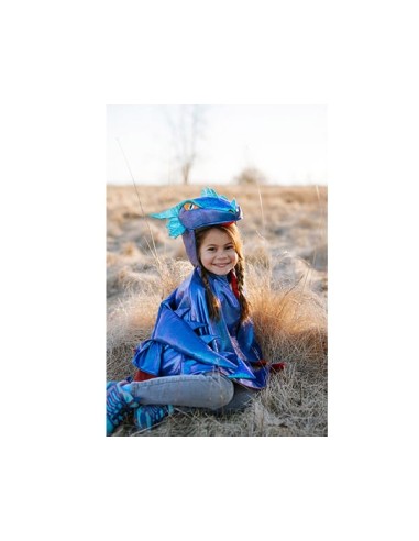 Dragón metálico azul