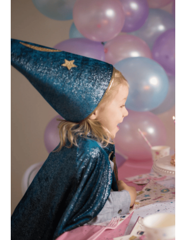 Capa y sombrero de mago de la noche estrellada 5-6