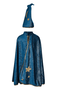 Capa y sombrero de mago de la noche estrellada 5-6