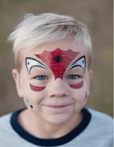 Pegatinas con cara de araña