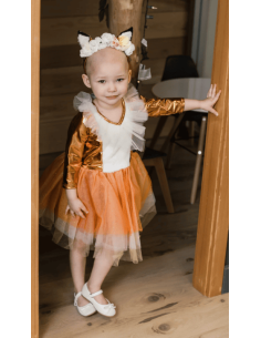 Vestido de zorro del bosque con tocado 2