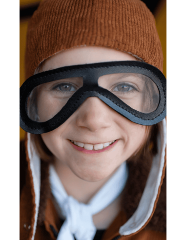 Chaqueta, gorro y bufanda de piloto