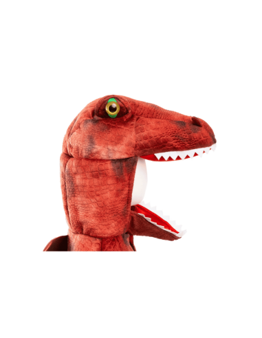 Capa de T-Rex Grandasaurus roja y negra con garras