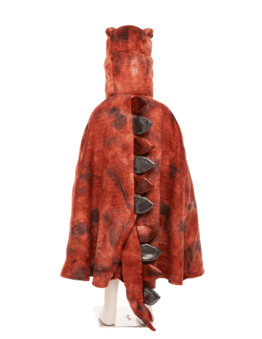 Capa de T-Rex Grandasaurus roja y negra con garras