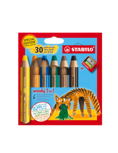 Lápiz Woody Stabilo 3 EN 1 Edición Tigre