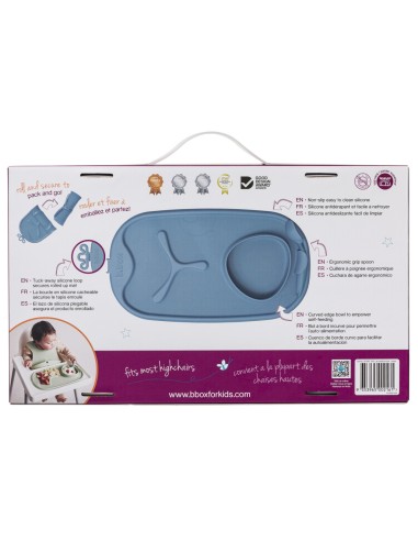 Bandeja silicona Roll + Go con cuchara B.Box - Ocean
