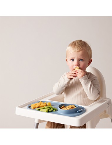 Bandeja silicona Roll + Go con cuchara B.Box - Ocean