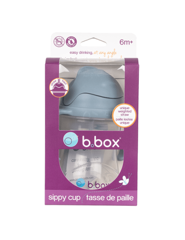 Taza con pajita flexible con pesa B.Box - Ocean