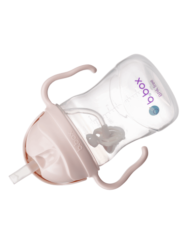 Taza con pajita flexible con pesa B.Box - Blush