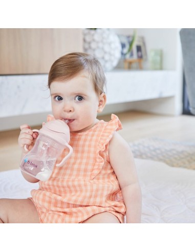 Taza con pajita flexible con pesa B.Box - Blush