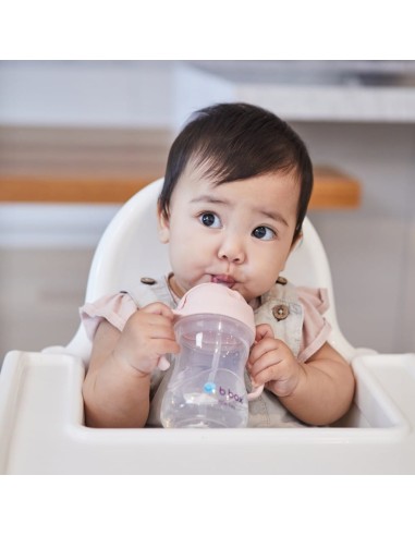 Taza con pajita flexible con pesa B.Box - Blush