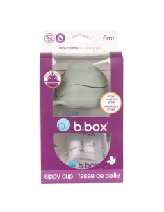 Taza con pajita flexible con pesa B.Box - Sage 2