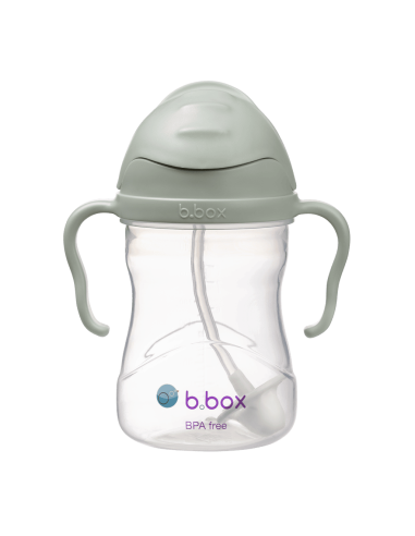 Taza con pajita flexible con pesa B.Box - Sage