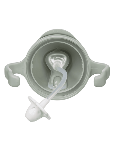 Taza con pajita flexible con pesa B.Box - Sage