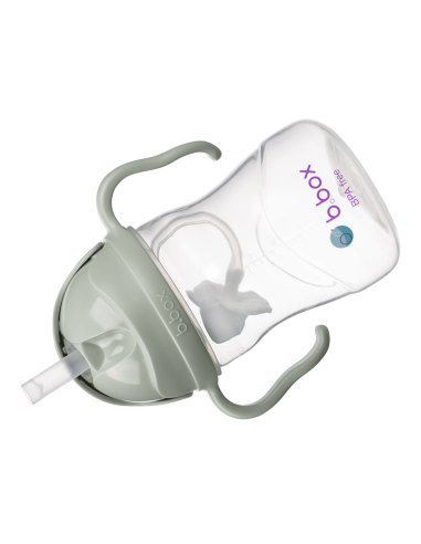 Taza con pajita flexible con pesa B.Box - Sage