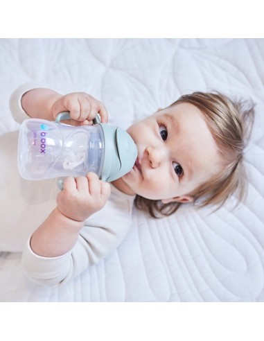 Taza con pajita flexible con pesa B.Box - Sage