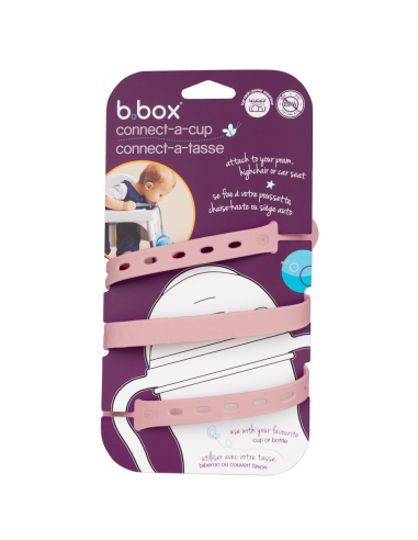 Correa anticaídas para tazas Connect a Cup B.Box - Blush