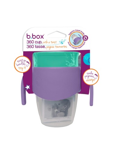 Taza 360 con cierre hermético B.Box - Lilac Pop