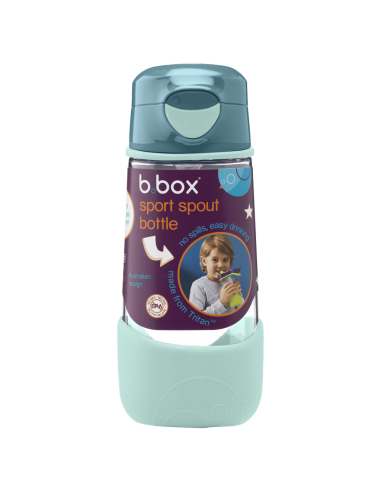 Botella de tritán con boquilla y asa 450ml B.Box - Emerald Forest